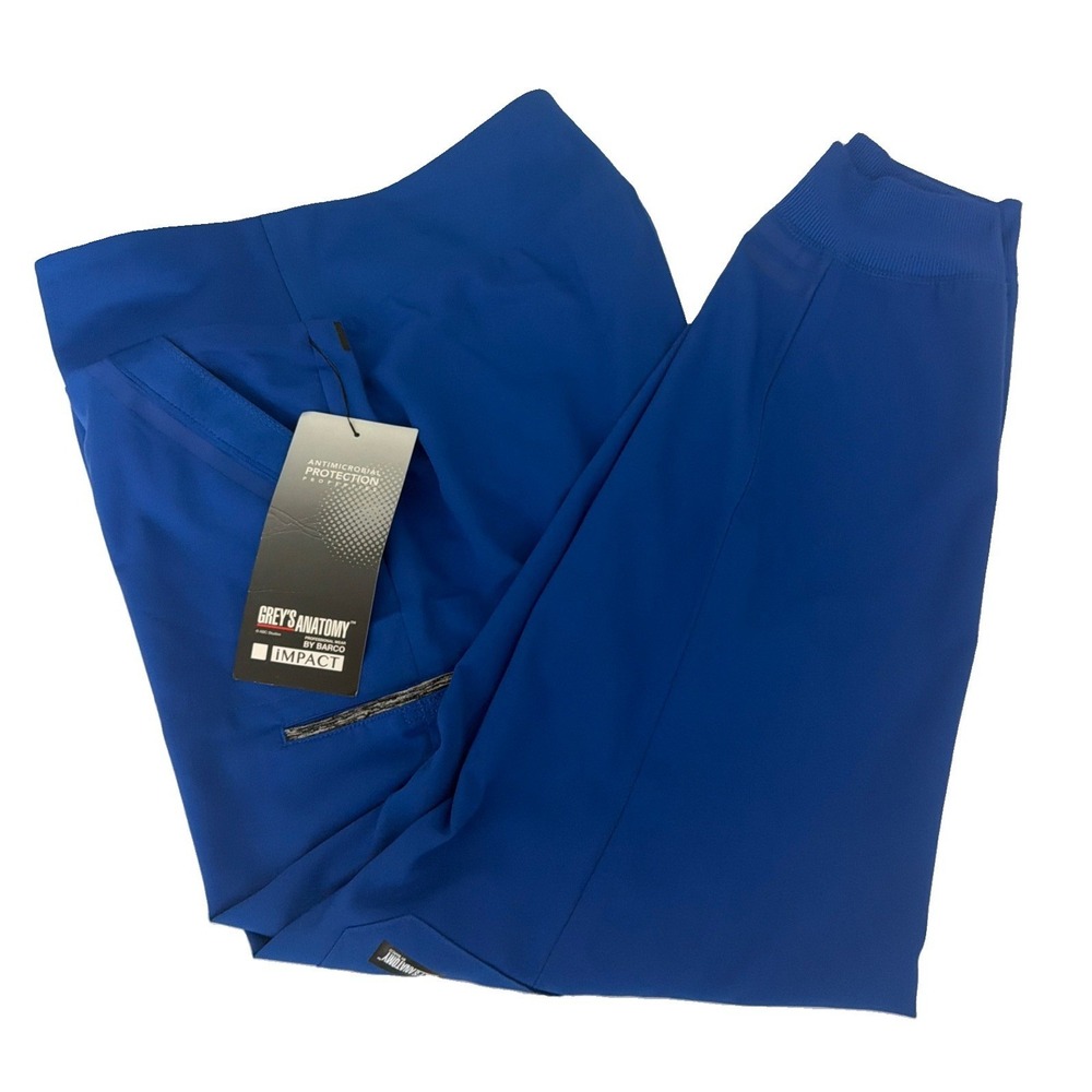 Grey's Anatomy Impact Women's GIP554 Lively Jogger Scrub Pant-Royal Size L New